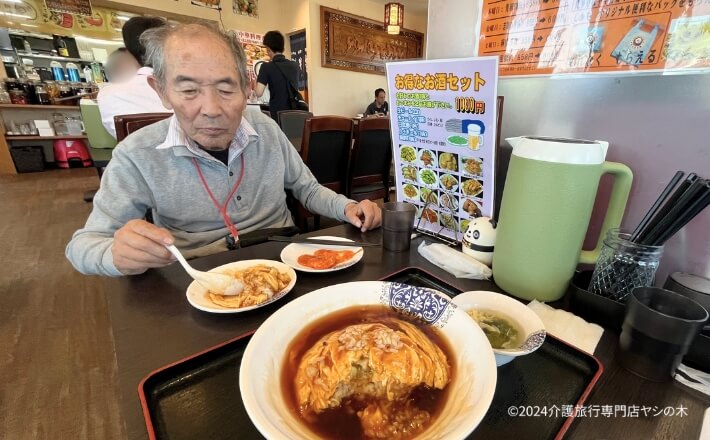 介護旅行_佐賀県唐津_中華料理屋でお食事1