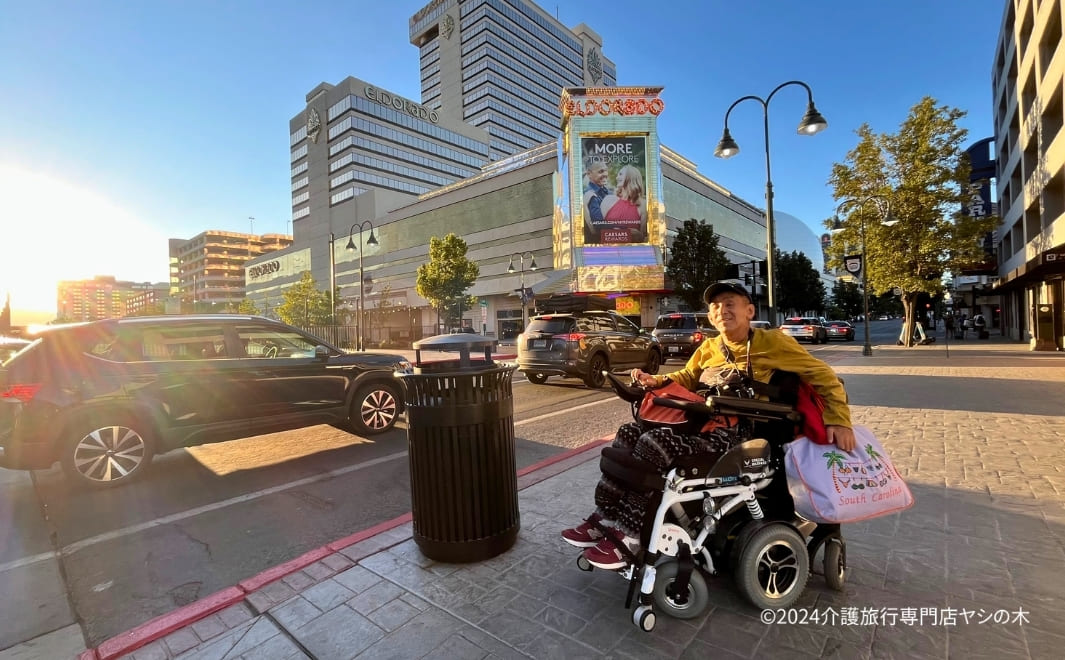 介護旅行でアメリカへ航空ショー観覧_リノに到着