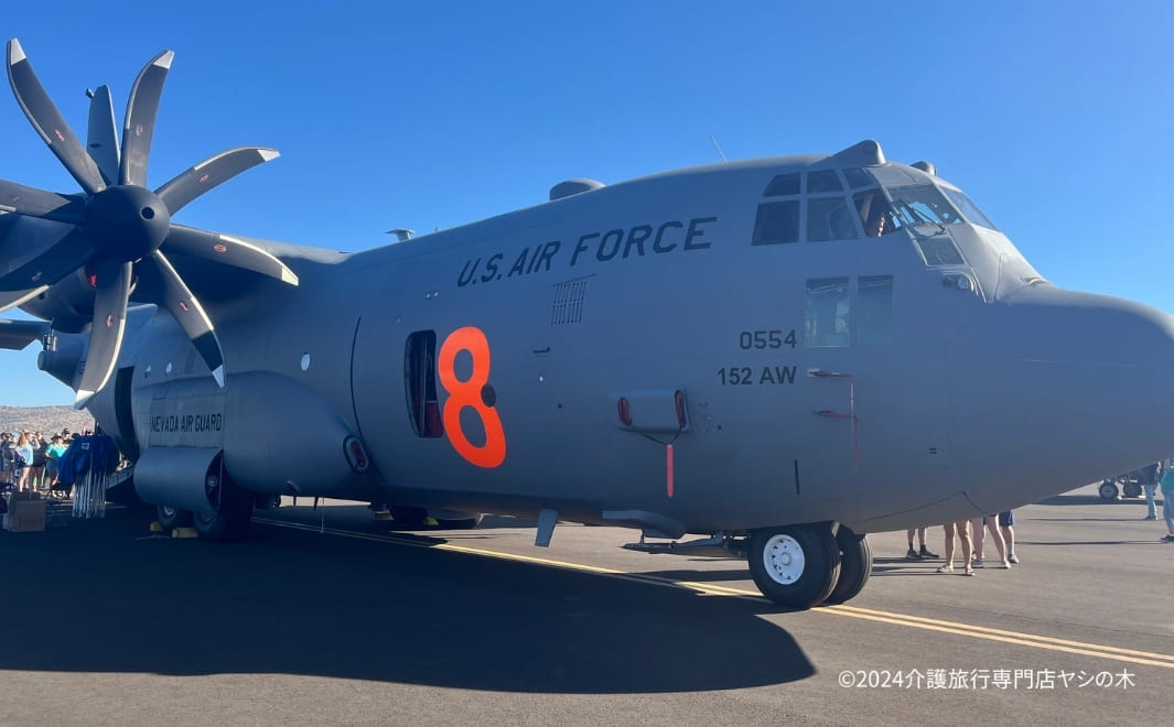 介護旅行でアメリカへ航空ショー観覧_リノ航空ショー