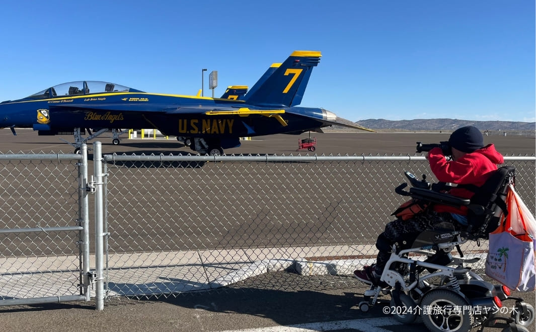 介護旅行でアメリカへ航空ショー観覧_リノ航空ショー