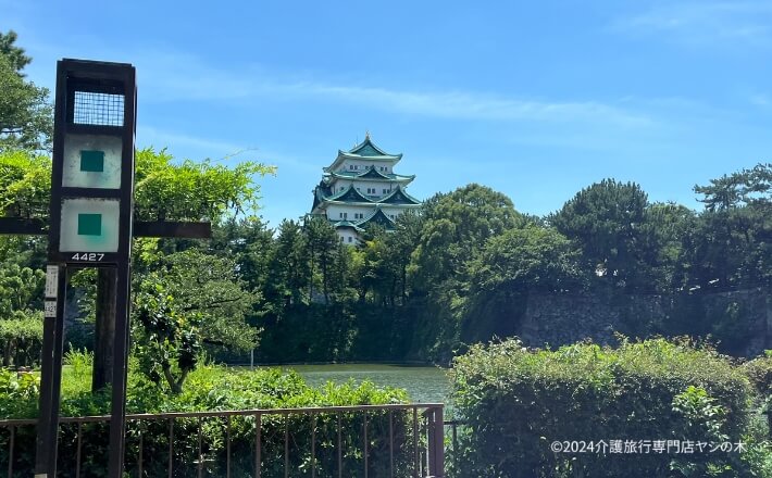 クルーズ船で介護旅行_名古屋城の見学