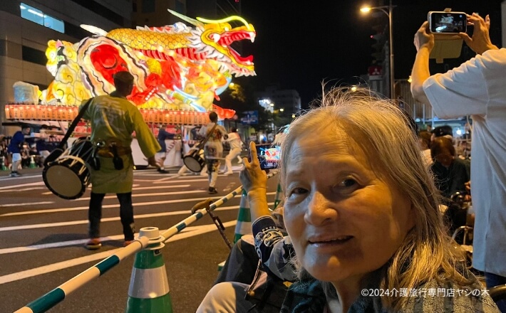 クルーズ船で介護旅行_青森ねぶた祭り