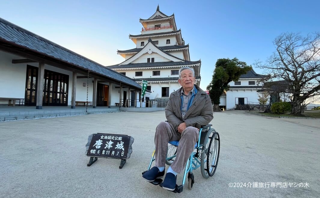 介護旅行で佐賀県へ_唐津城