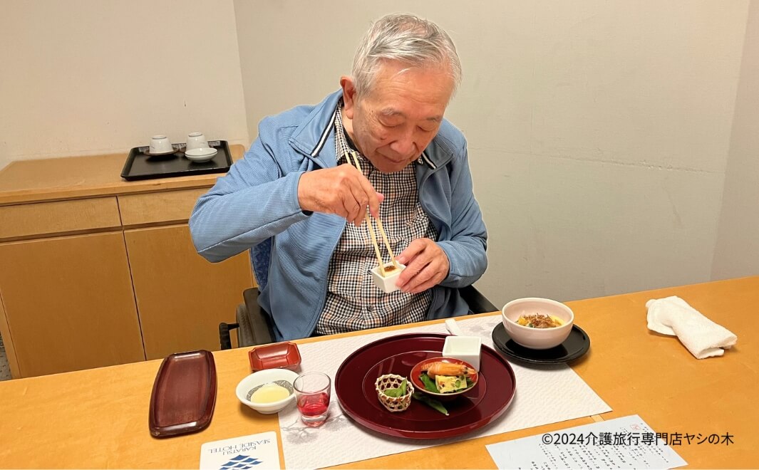 介護旅行で佐賀県へ_夕食