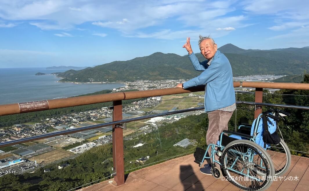 介護旅行で佐賀県へ_鏡山展望台