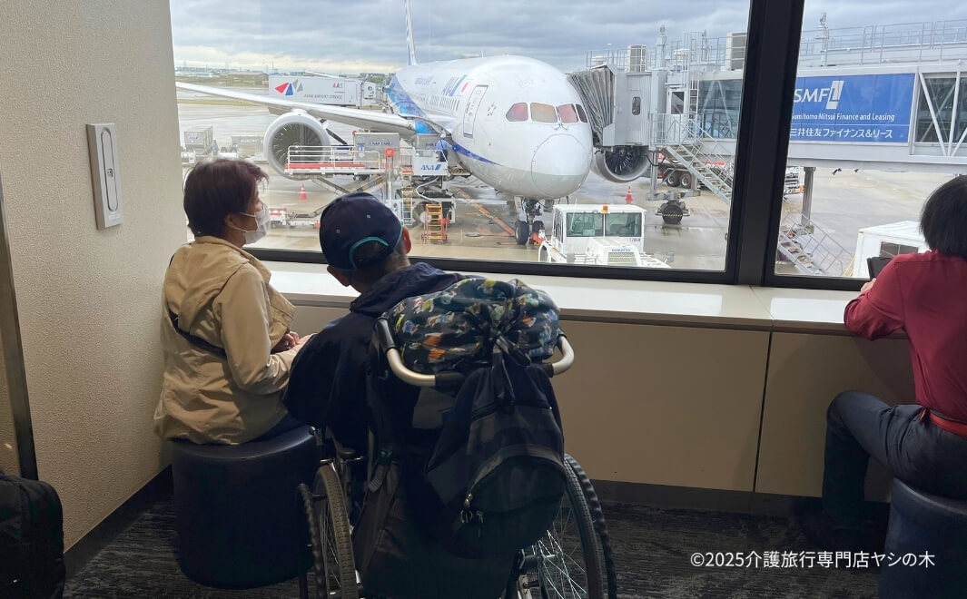 介護旅行で沖縄県へ_機内へ搭乗