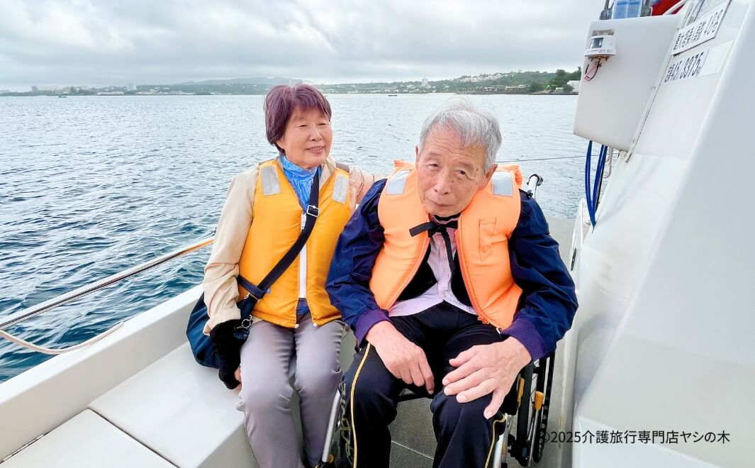 介護旅行で沖縄県へ_ヨットセーリング