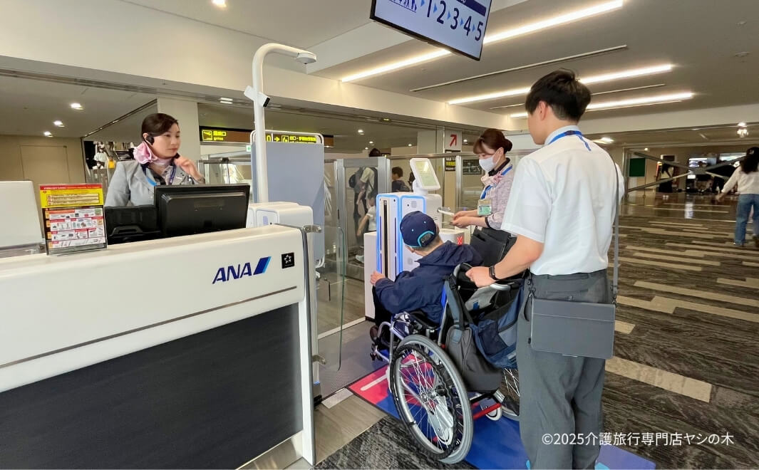 介護旅行で沖縄県へ_機内へ搭乗