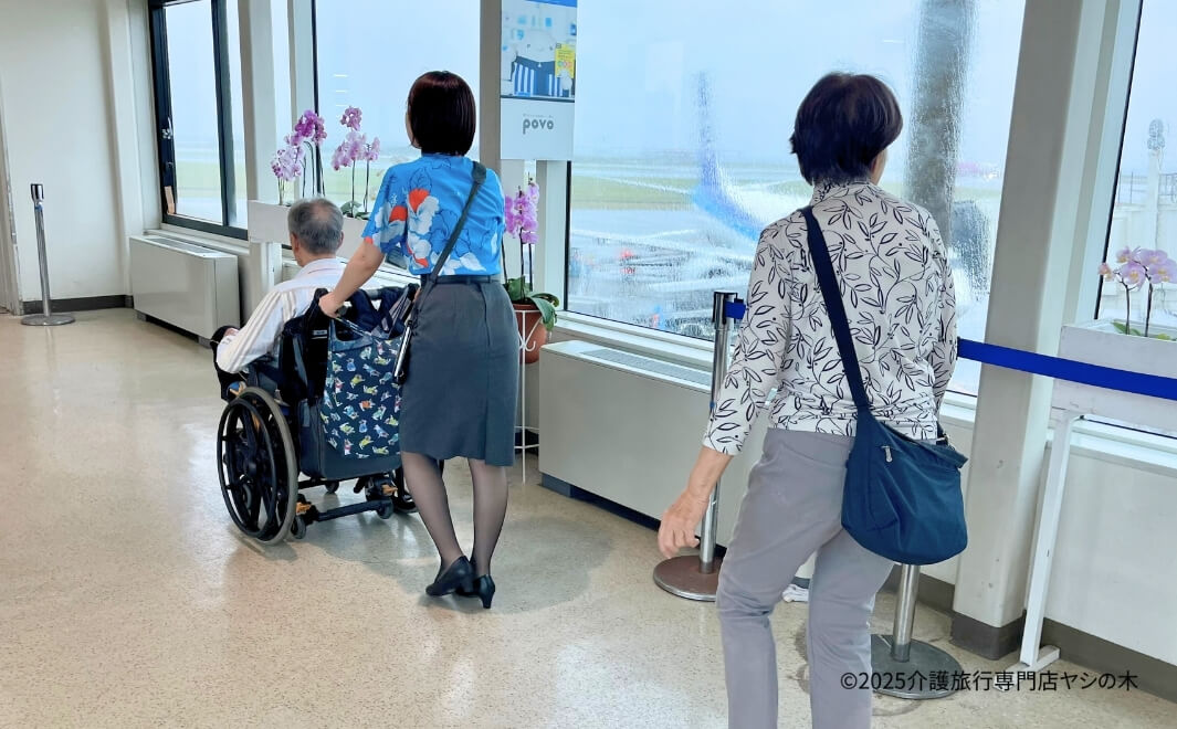 介護旅行で沖縄県へ_機内へ搭乗