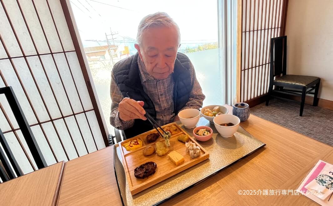 介護旅行で群馬県へ_ホテルで朝食