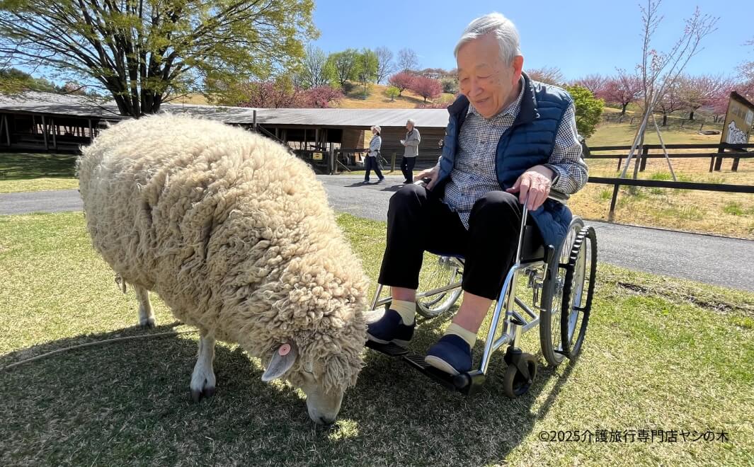 介護旅行で群馬県へ_グリーン牧場に到着