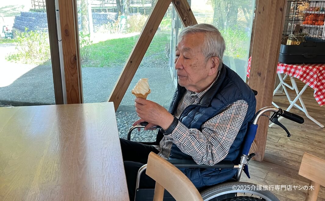 介護旅行で群馬県へ_グリーン牧場を散策