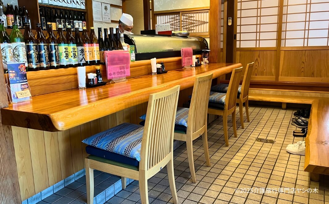 車椅子バリアフリー旅行_伊都の寿司にし川