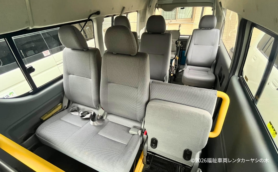 福祉車両レンタカー 車内スペース